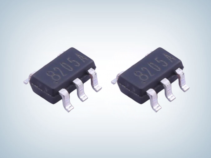 AP8205 20V 6A SOT23-6 双mos管 丝印：8205A