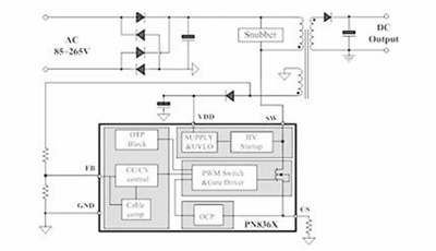 PN8366 适配器ic 电路图