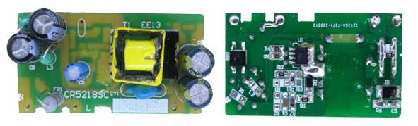 CR5218SC_5V1A适配器方案DEMO实物图