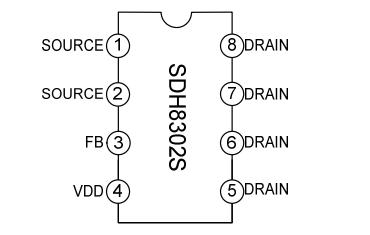 电源芯片sdh8302s可PIN脚代换VIPER12A/AP8012H